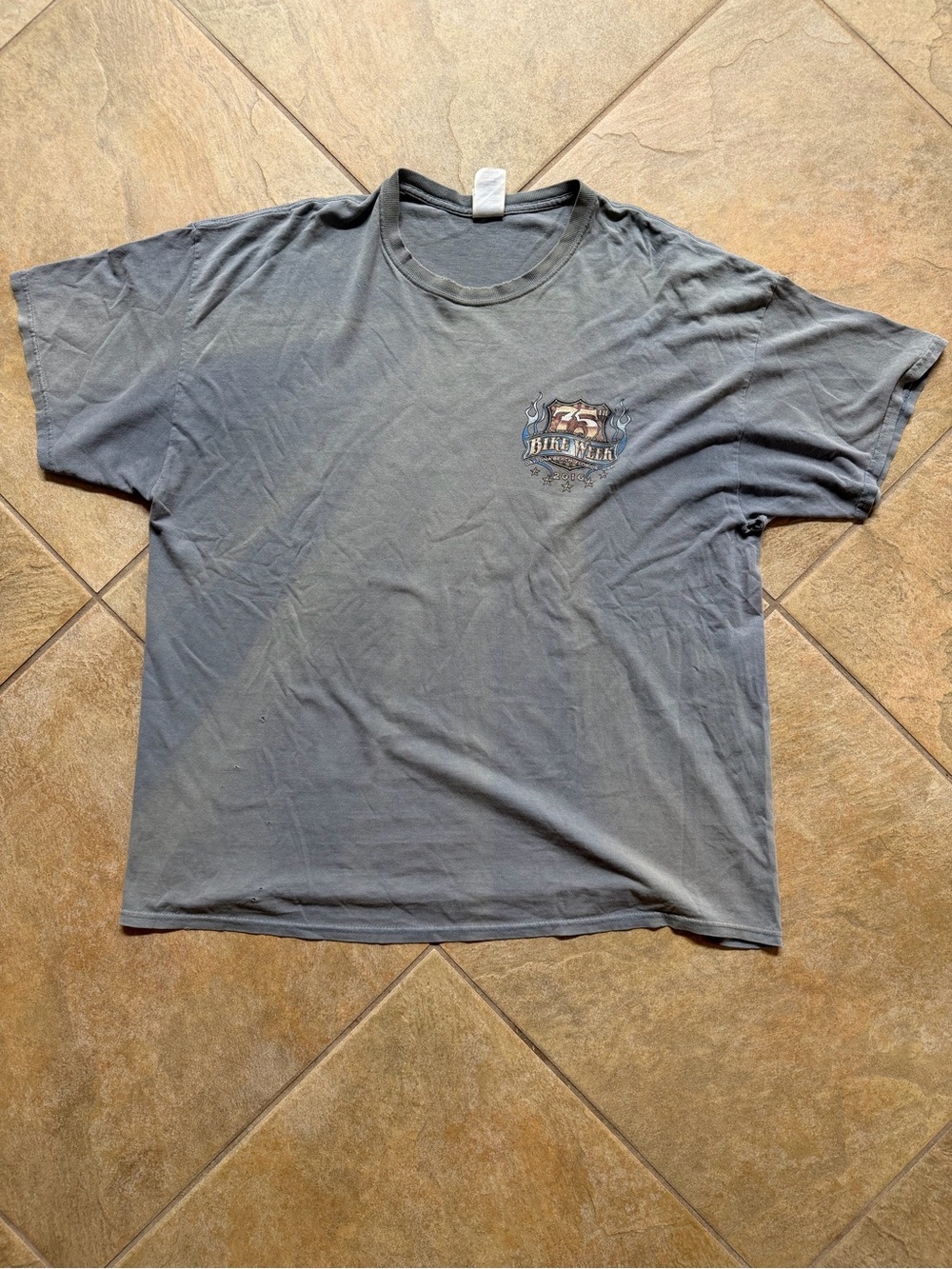 Blue Graphic Short Sleeve Men's T-Shirt